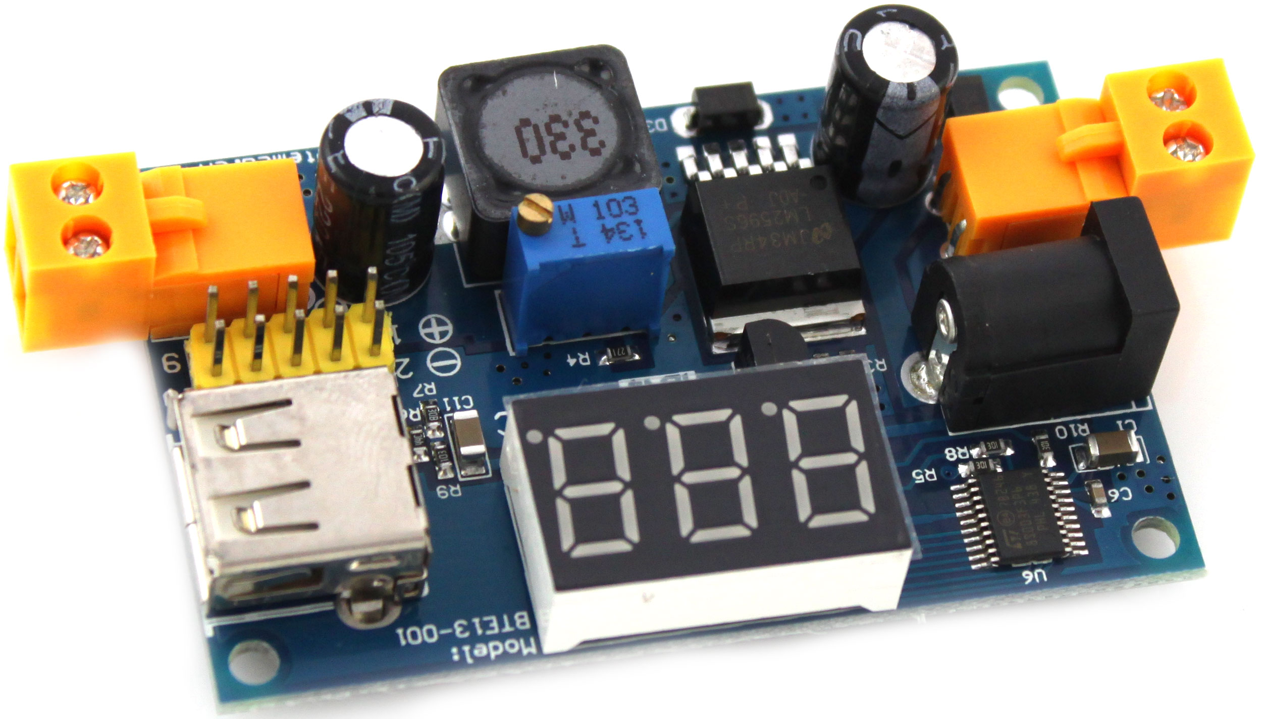 

Przetwornica LM2596 + Woltomierz + USB_____BTE-001