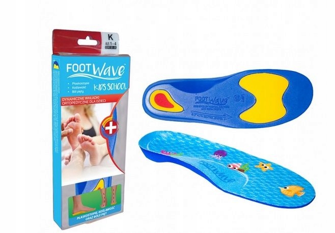

Wkładki medyczne dzieci FootWave Kids School 32/34