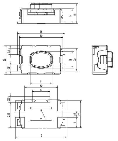 MIKROWŁĄCZNIK MIKROSTYK MICROSWITCH MICRO SWITCH M4 DO PEUGEOT CITROEN EAN (GTIN) 5903933502014
