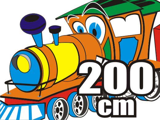 

Naklejki Zestawy Ciuchcia Pociąg Lokomotywa 200cm