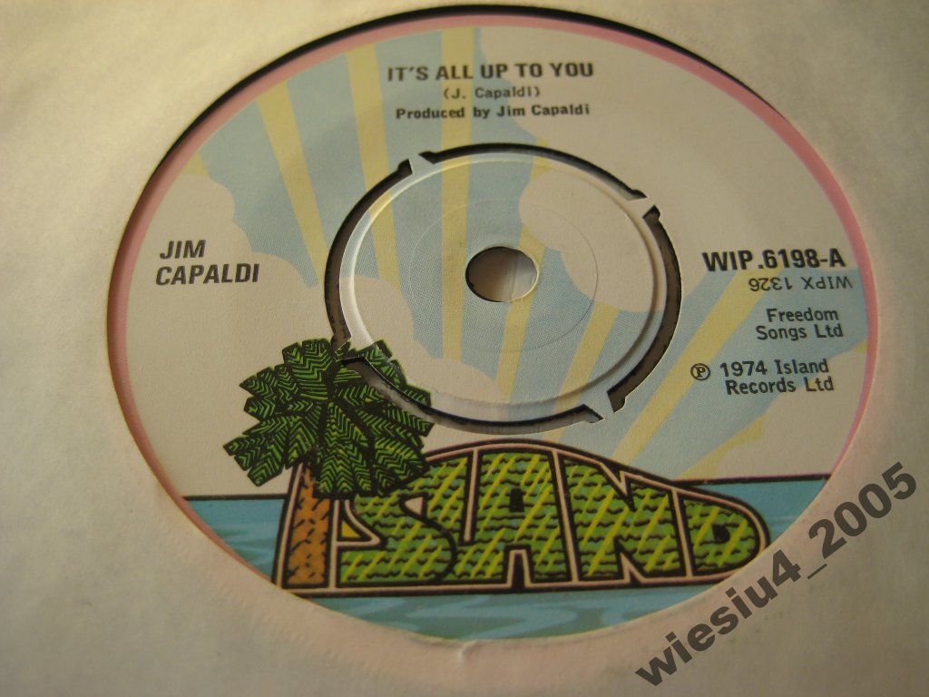 Jim Capaldi - It's All Up To You SP / UK/ 15530335024 - Sklepy, Opinie ...