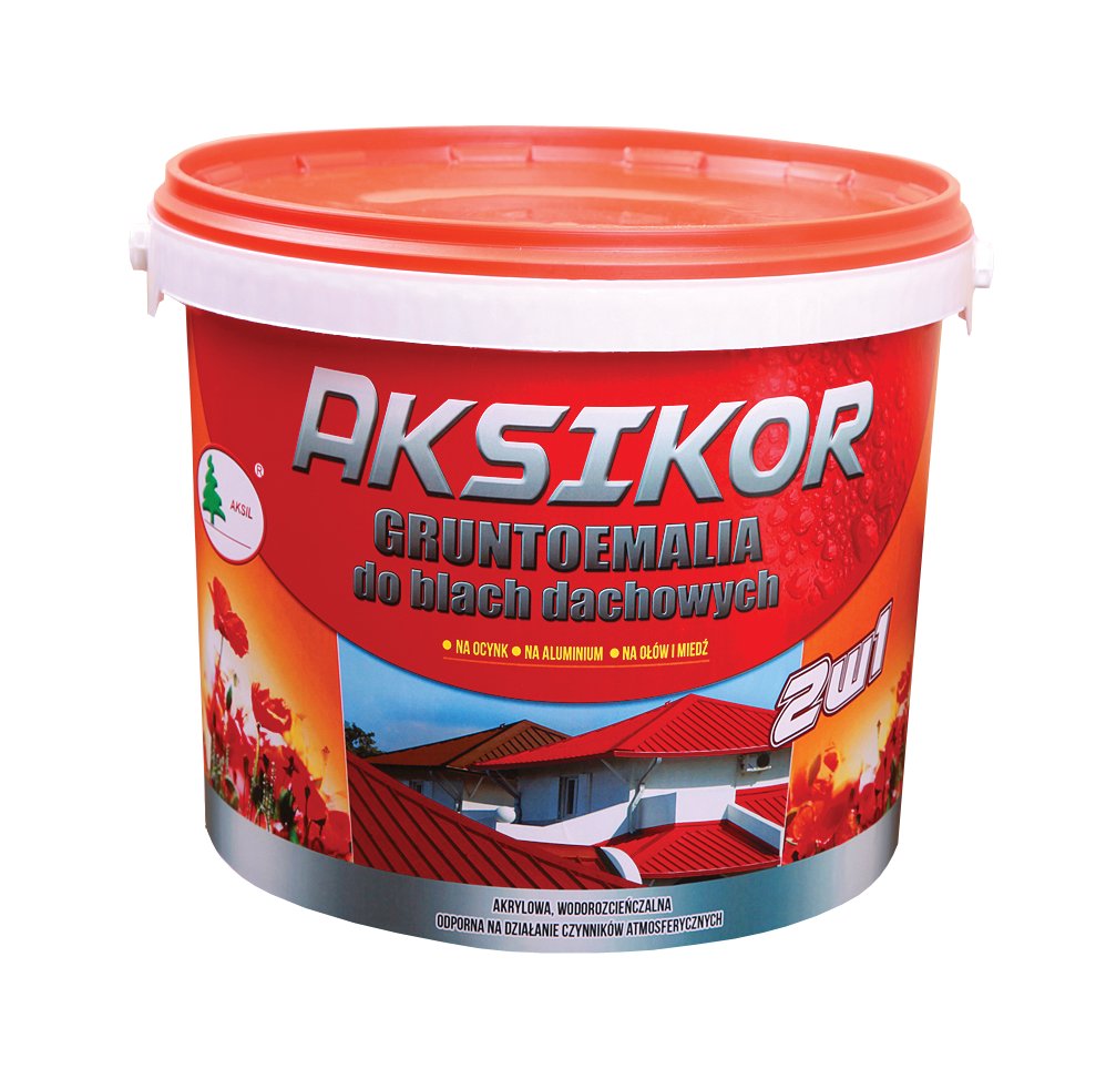 Barva na střechu Aksikor Grafit 10L Ral 7016