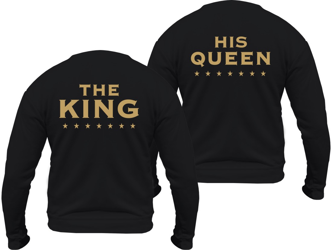 

Bluza King Queen bluzy dla zakochanych Par kpl XXL