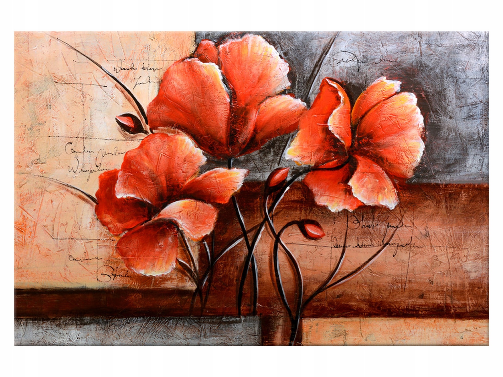 

Obraz Autorskie maki 60x40 Kwiaty 1497A_1E salon