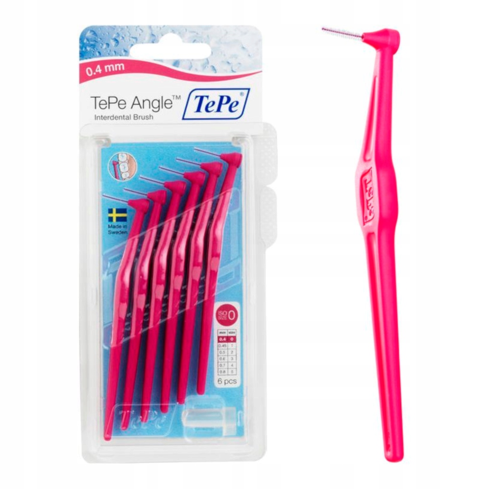 

Tepe ID Angle 0.40mm szczoteczki m/z różowe 6szt.