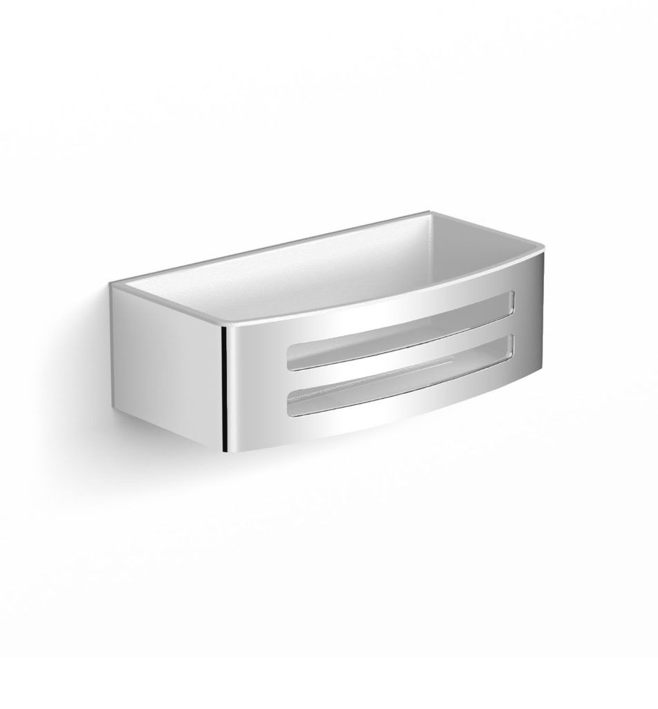 Stella košík s vložkou z plastu, biely, upevnenie Lift & Clean 16.037