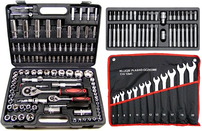 ZESTAW KLUCZY NASADOWYCH KLUCZE NASADOWE 160 YATO Mark Other