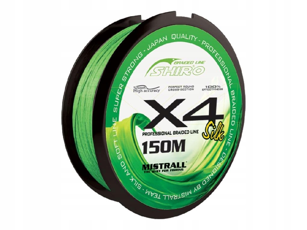 

Plecionka Shiro Mistrall X4 0,17mm 150m Zielona