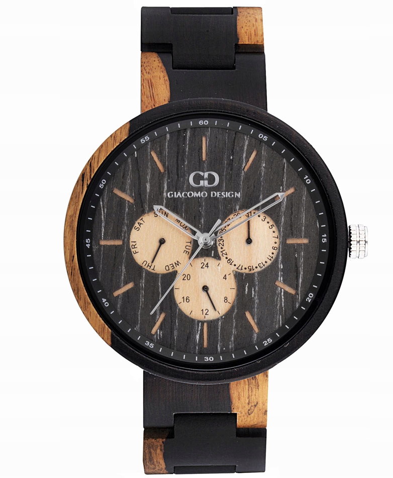 

Drewniany zegarek męski Giacomo Design GD08104