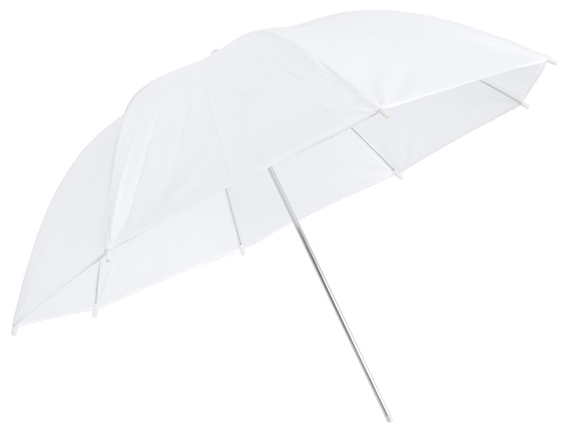 

Parasolka 110cm Biała Transparentna Dyfuzor