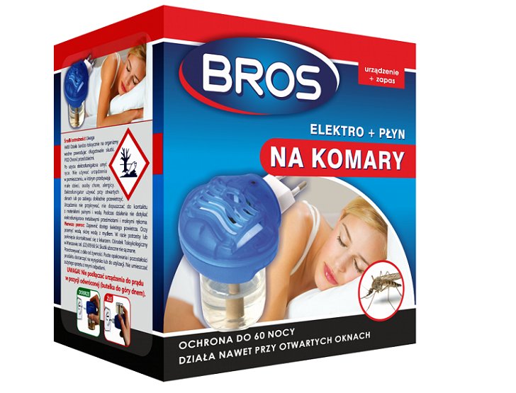 

Bros Elektro +płyn Na Komary Zwalcza Chroni Dom