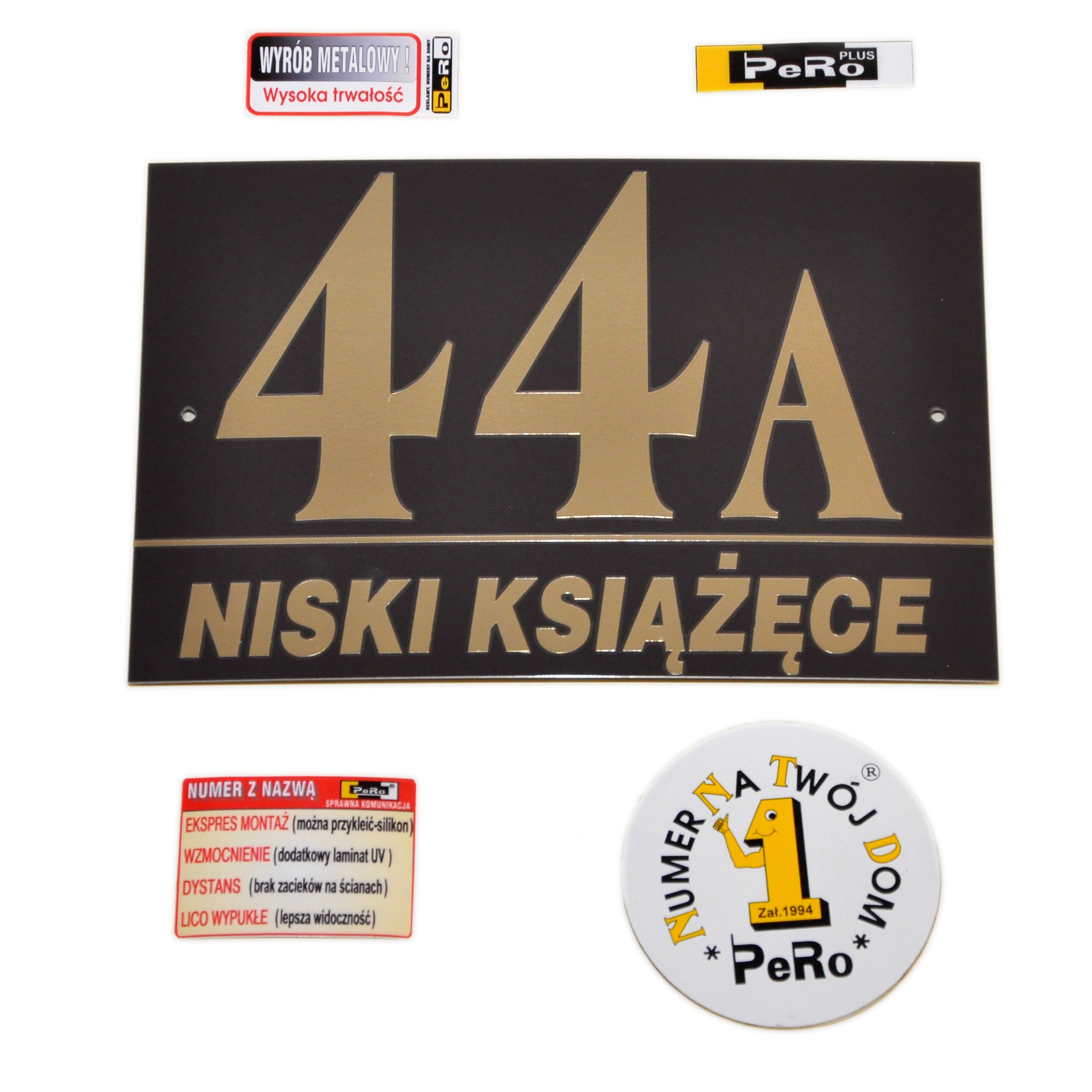 Tablica tabliczka na dom, Numer na posesję Szerokość produktu 26 cm