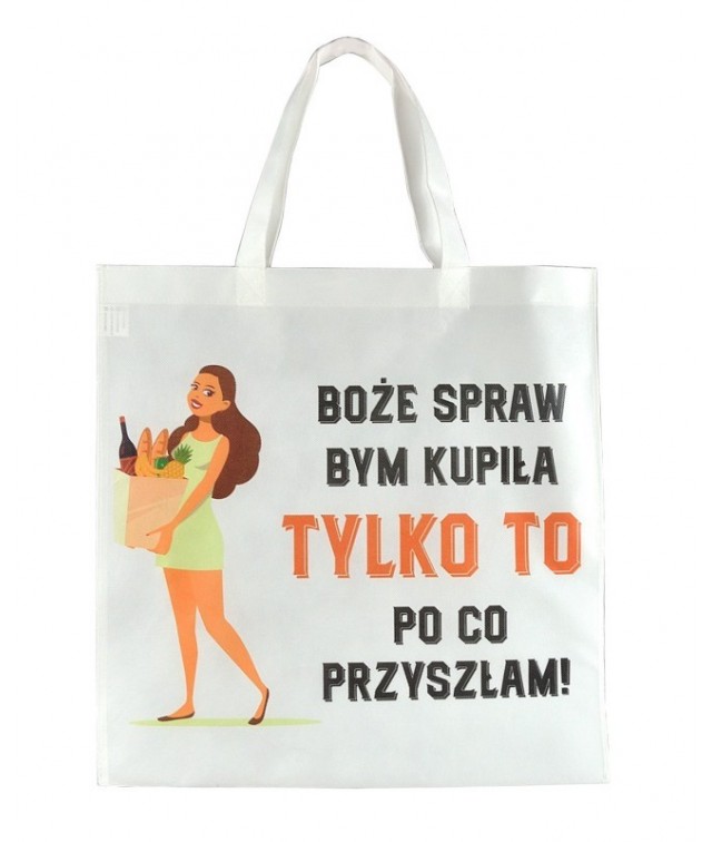 Torba Shopper Materialowa na zakupy ECO Prezent 13318196065 