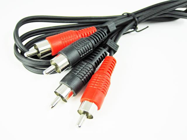 

kabel przewód 2x rca chinch cinch 2,4m