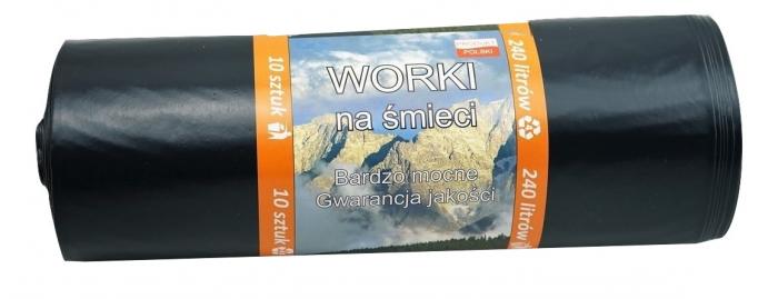 

Worki Na Śmieci 240L Mocne 10szt Produkt Pl