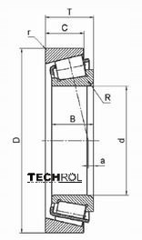 30214 ŁOŻYSKO STOŻKOWE 70x125x26,25 mm 30214 TCT Marka inny