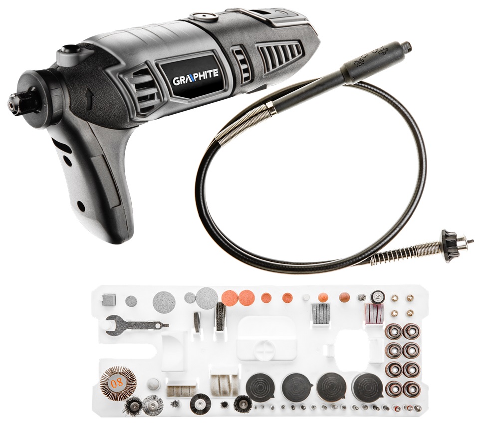 

Graphite Miniszlifierka 170W Akcesoria 59G019