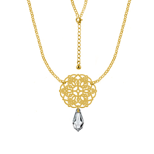 

Naszyjnik Celebrytka ażurowa z kr. Swarovski