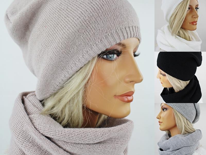 POLSKI KOMPLET DAMSKI CZAPKA + KOMIN SZALIK Płeć Produkt damski