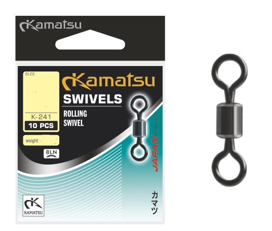 

Krętliki rolowane Kamatsu Swivels K-241 rozmiar 10