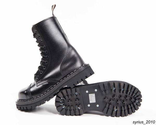 KULTOWE WYSOKIE GLANY STEELNOSE 067 CZARNY 43 Marka inna