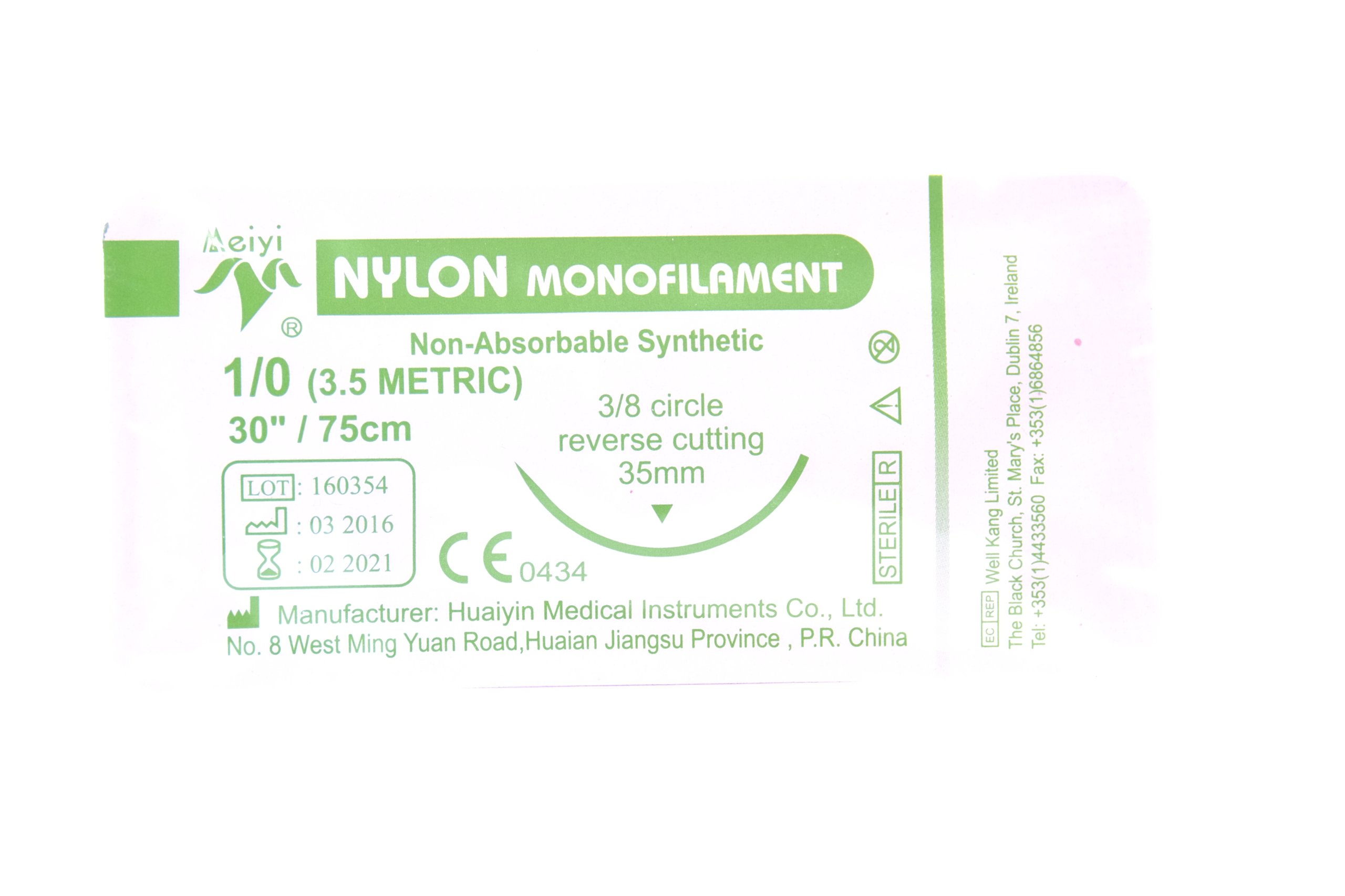 

Do Nauki Nić chirurgiczna Nylon 1/0 szwy