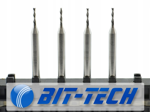 Frez VHM 1mm down cut z węglika 2-piórowy CNC PVC Zastosowanie stal