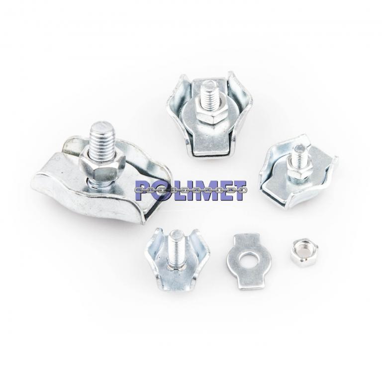 ZACISK LINOWY SIODEŁKOWY POJ. 4 mm - 10 szt. ATEST