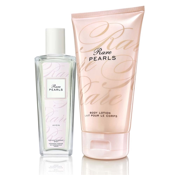 ZESTAW RARE PEARLS SPRAY 75 ml + BALSAM 150ml AVON