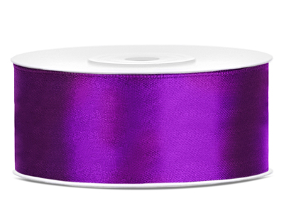 

Tasiemka satynowa wstążka purpurowa fioletowa 25mm