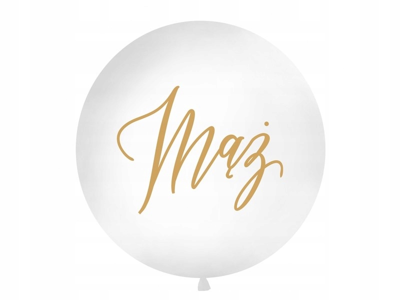 

Balon ze złotym nadrukiem ''Mąż'' 1 metr