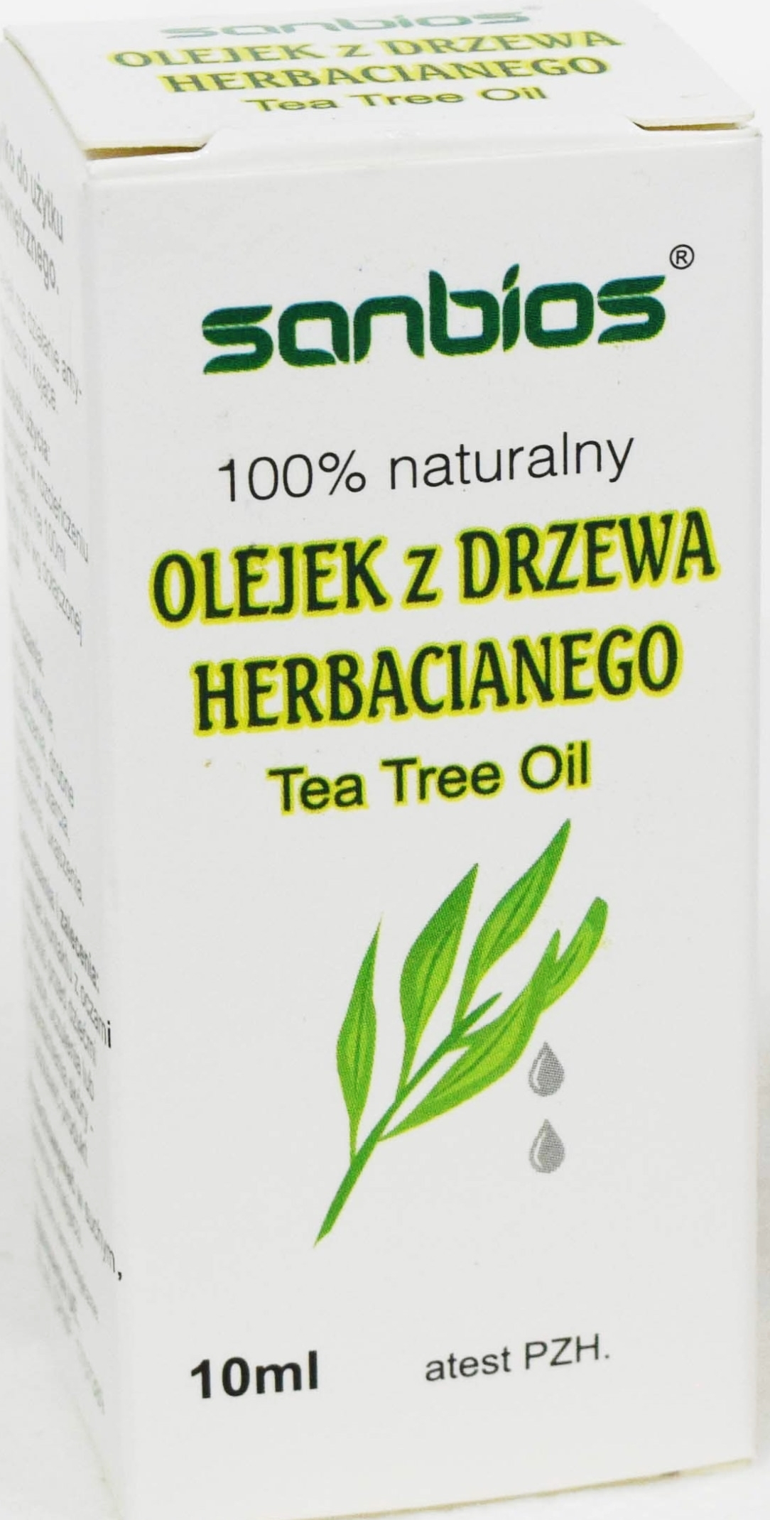 

Olejek z drzewa herbacianego 10 ml 100% Sanbios