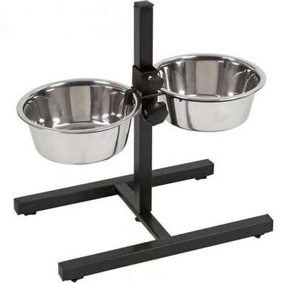 

Miski Na Stojaku Regulowanym 2x1,8L Dla Psa