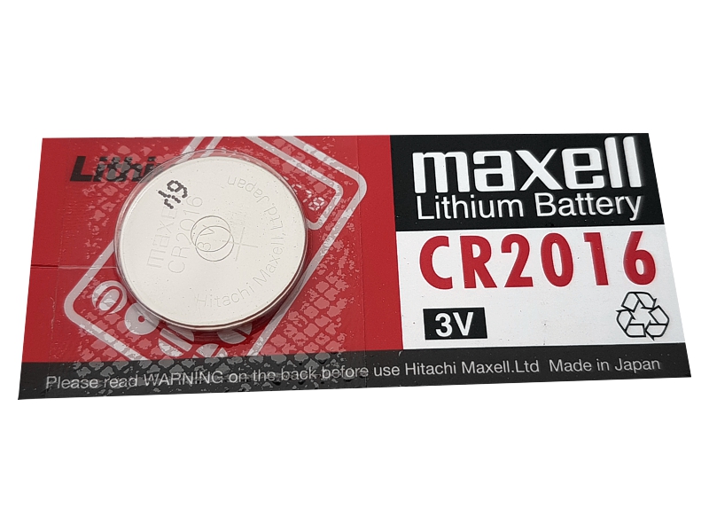 MAXELL CR2016 3В плоская кнопка литиевая батарея