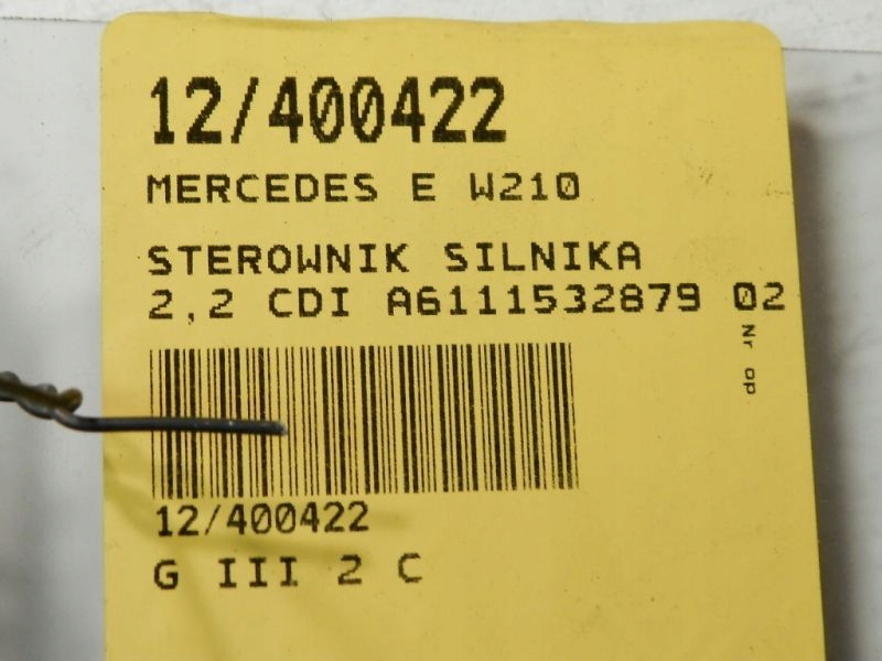 E W210 STEROWNIK 2,2 CDI A6111532879 0281010534 Producent części Mercedes-Benz OE