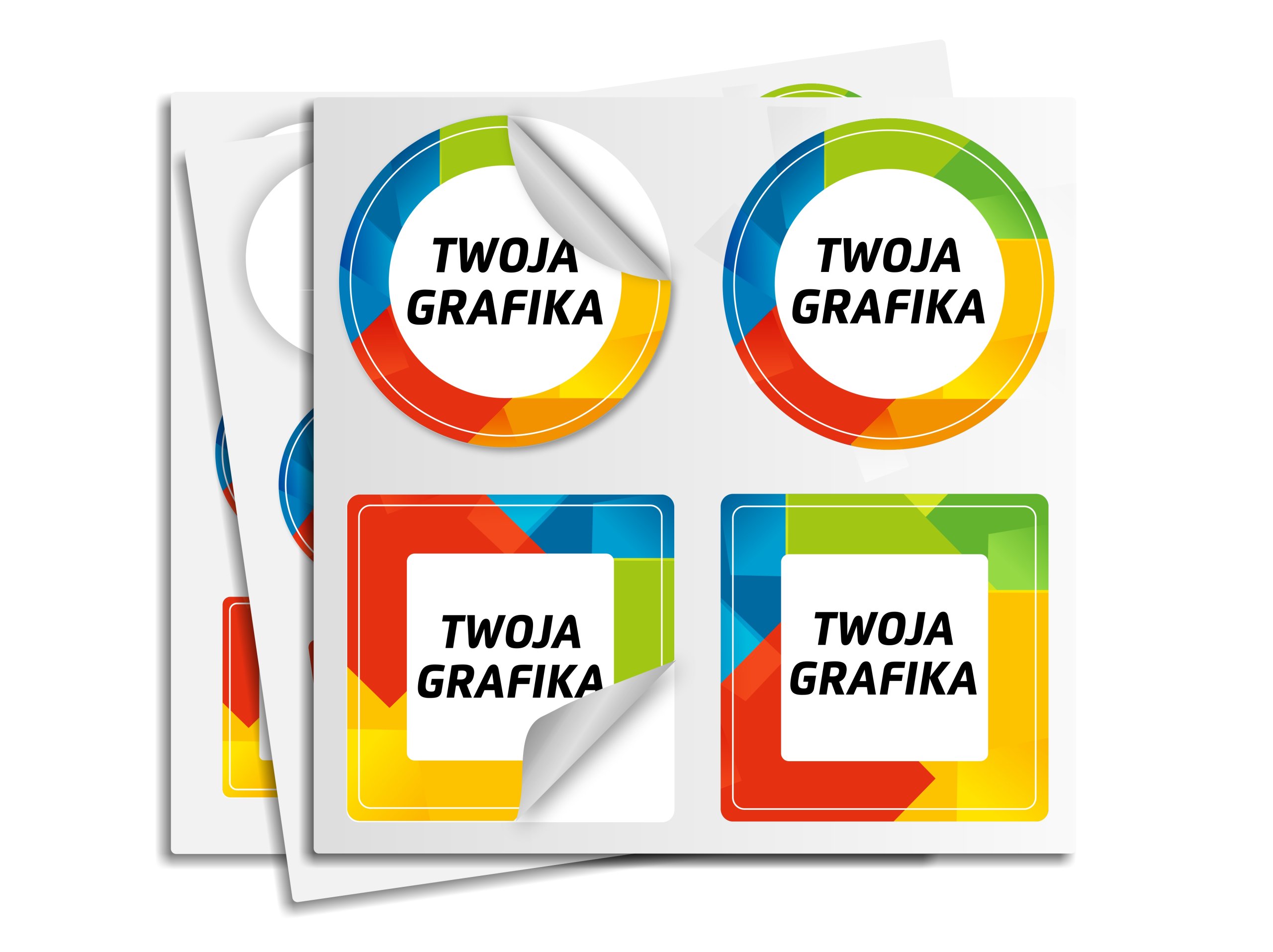 NAKLEJKI FOLIOWE Z TWOIM LOGO DOWOLNY KSZTAŁT Producent Inna
