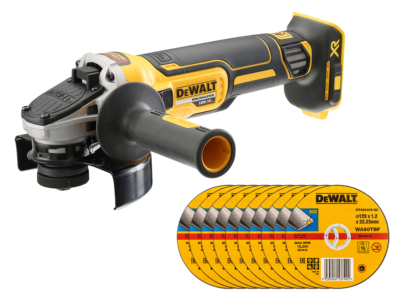 

Szlifierka Bezszczotkowa 18V DCG405N DeWALT+TARCZE