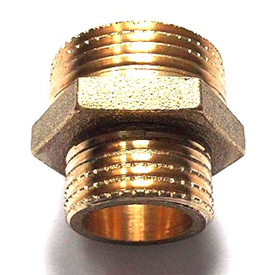 

Mosiężny nypel redukcyjny 6/4" x 1" 8351