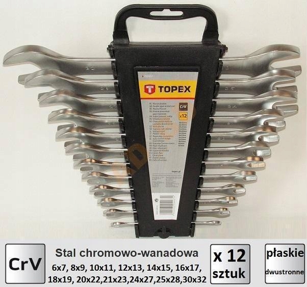 Плоские ключи набор двусторонняя 12 шт 6-32 мм хит