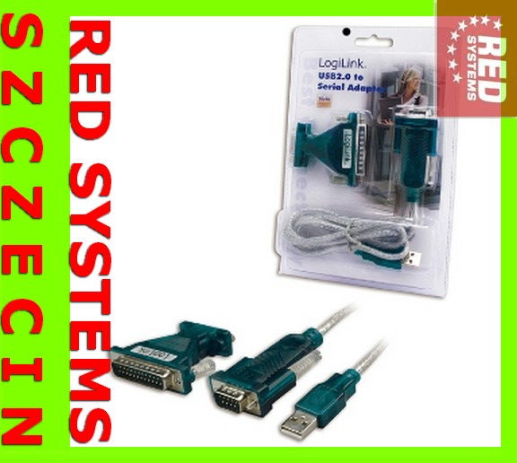 Adapter USB RS232 COM DB9 DB25 pin zgodny z Win10 EAN (GTIN) 842545166182