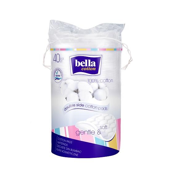

Płatki kosmetyczne owalne duże Bella Cotton 40szt.