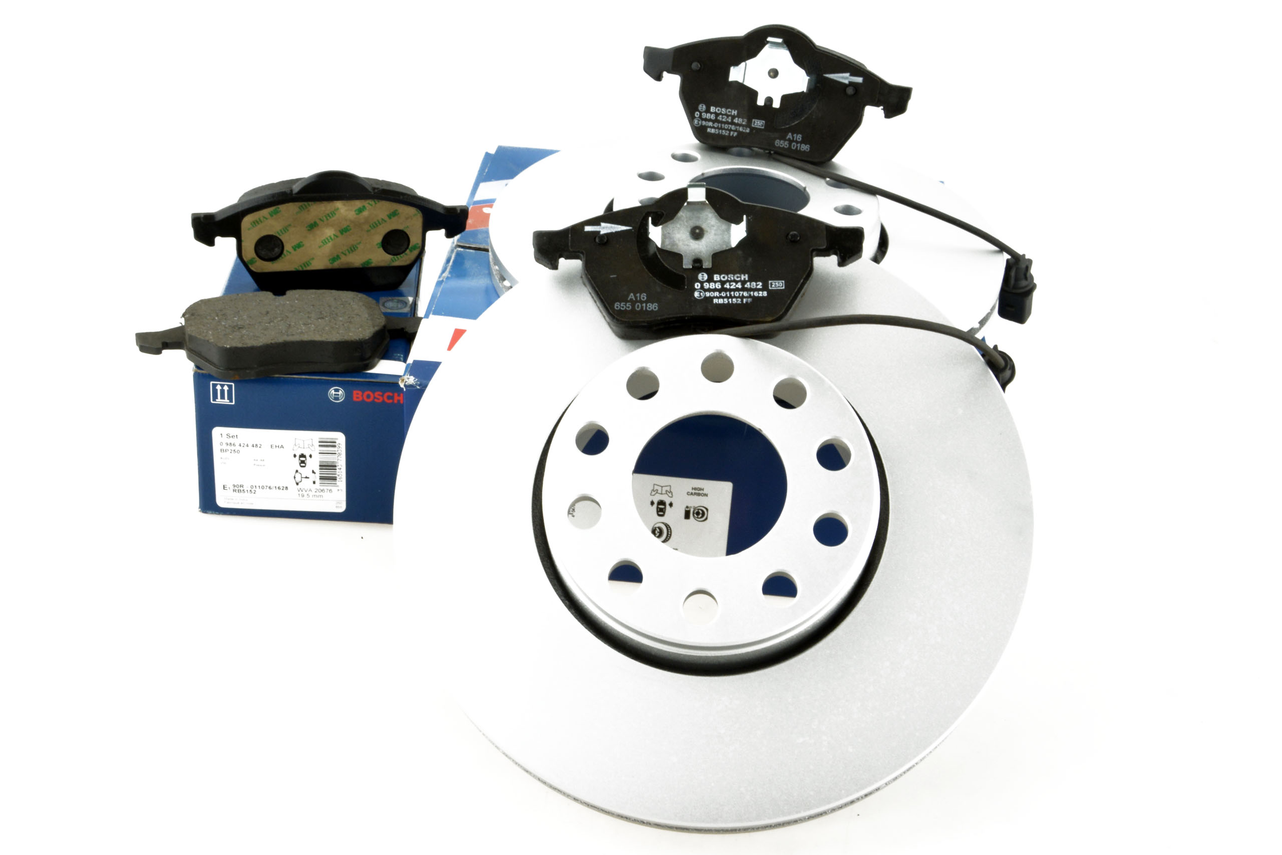 Bosch диски + колодки передні VW PASSAT B5 FL 288mm