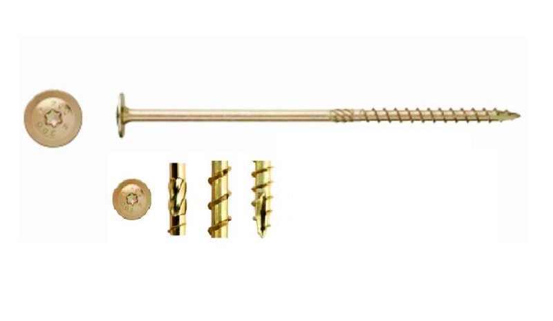 WKRĘTY CIESIELSKIE DO DREWNA TALERZOWE TORX 8x80 Kod producenta WKCP-08080