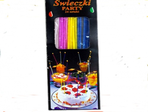 ДЕНЬ РОЖДЕНИЯ СВЕЧИ 24 ШТ, 17 СМ PARTY ХИТ !!!