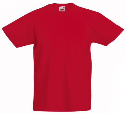 

Fruit of the Loom T-shirt KidOrg Red 12-13