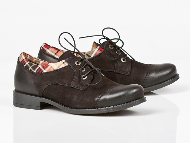 But-bal 195 polobotky Polské černé 39 Kůže Nat