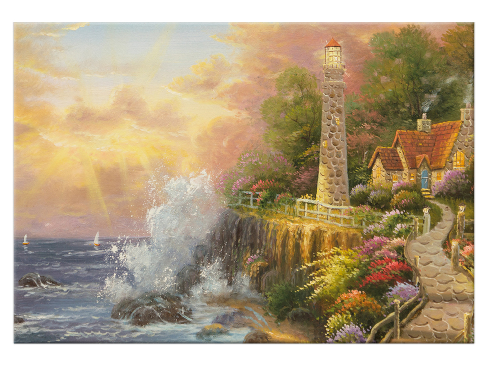 

Obraz Domek latarnika Kwiaty 100x70 1797A_1Z