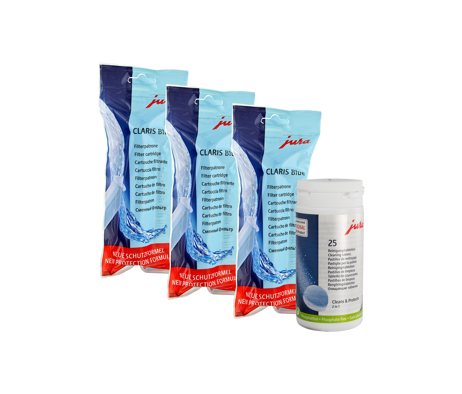 

3x Jura Blue 71311 + Tabletki czyszczące 2w1