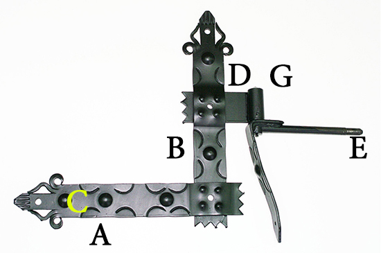 ZAWIAS PASOWY KĄTOWY GARAŻOWY KUTY RETRO40KPL.4szt EAN (GTIN) 5902203177891