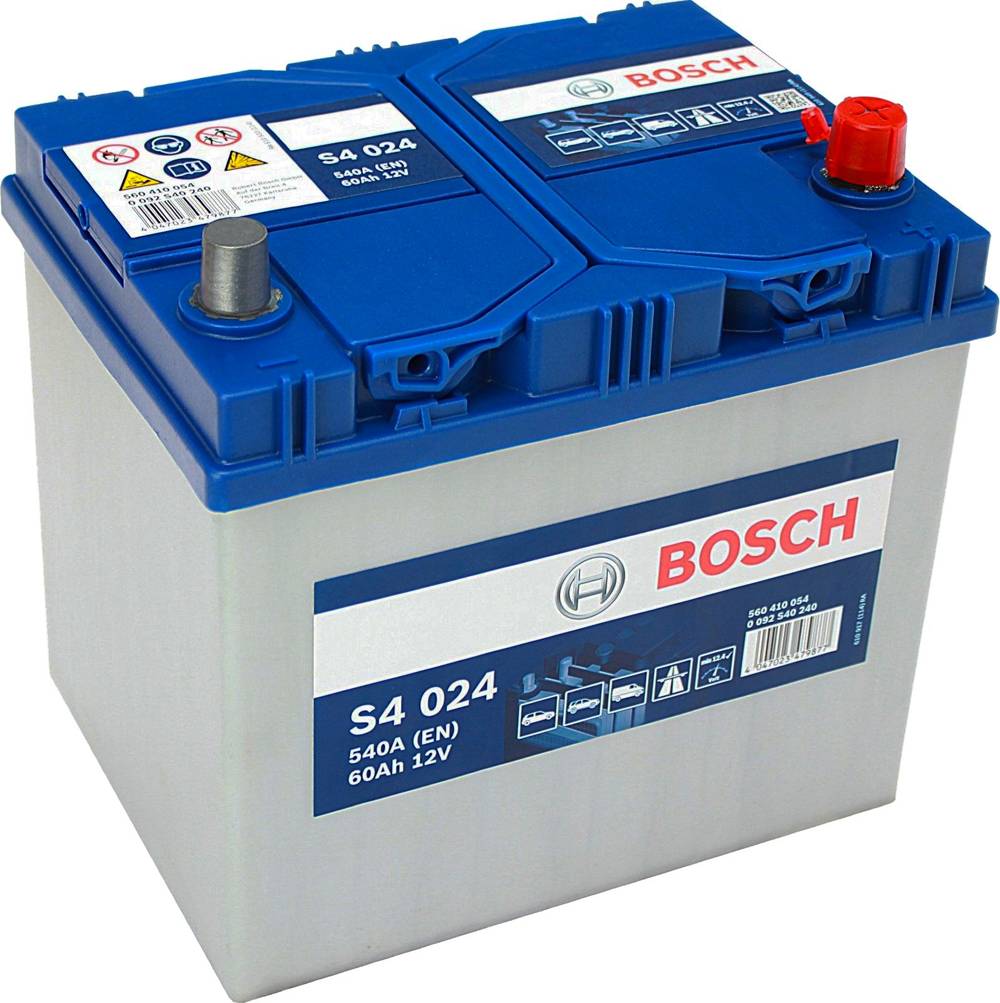 Акумулятор Bosch S4 024 60AH 540a P + 0 092 S40 240